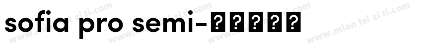 sofia pro semi字体转换